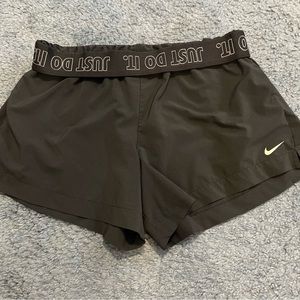nike black running short
